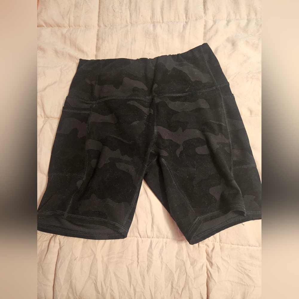 RBX Black Camo Camouflage Shorts M Fitness Exercise Jiu Jitsu Boxing Kickboxing